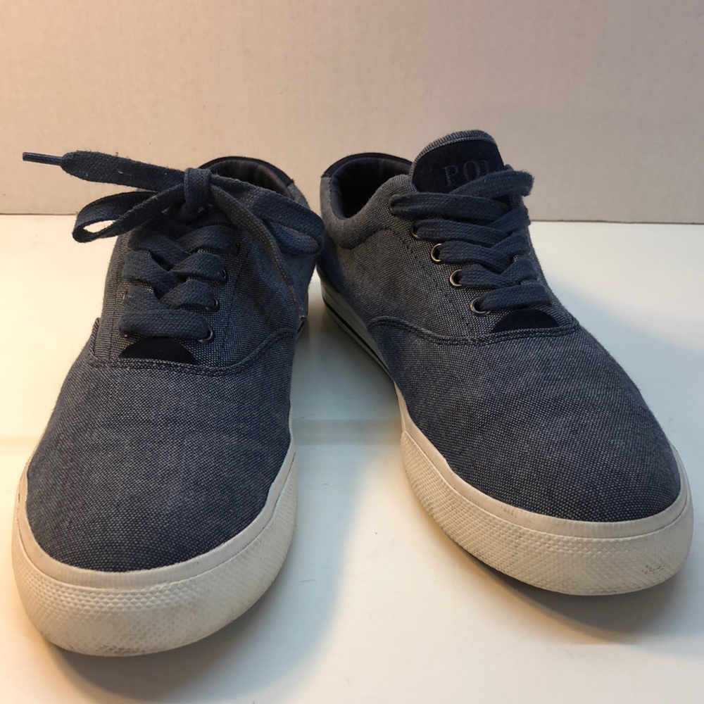Polo Ralph Lauren Blue Vaughn Shoes Blue Pony 12